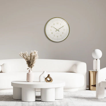 Wall clock 77cm - Black/White - Plastic - NeXtime 'Galaxy Large'