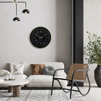 NeXtime Wanduhr 77 cm - Schwarz/Weiß - Kunststoff 'Galaxy Large'