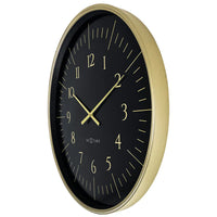 NeXtime Wanduhr 77 cm - Schwarz/Weiß - Kunststoff 'Galaxy Large'