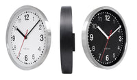 Wandklok 32,3 x 28 x 10 cm - stil - wit & zwart - aluminium - NeXtime 'Double'