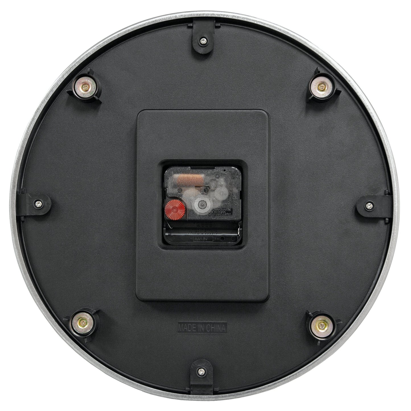 Wandklok 32,3 x 28 x 10 cm - stil - wit & zwart - aluminium - NeXtime 'Double'