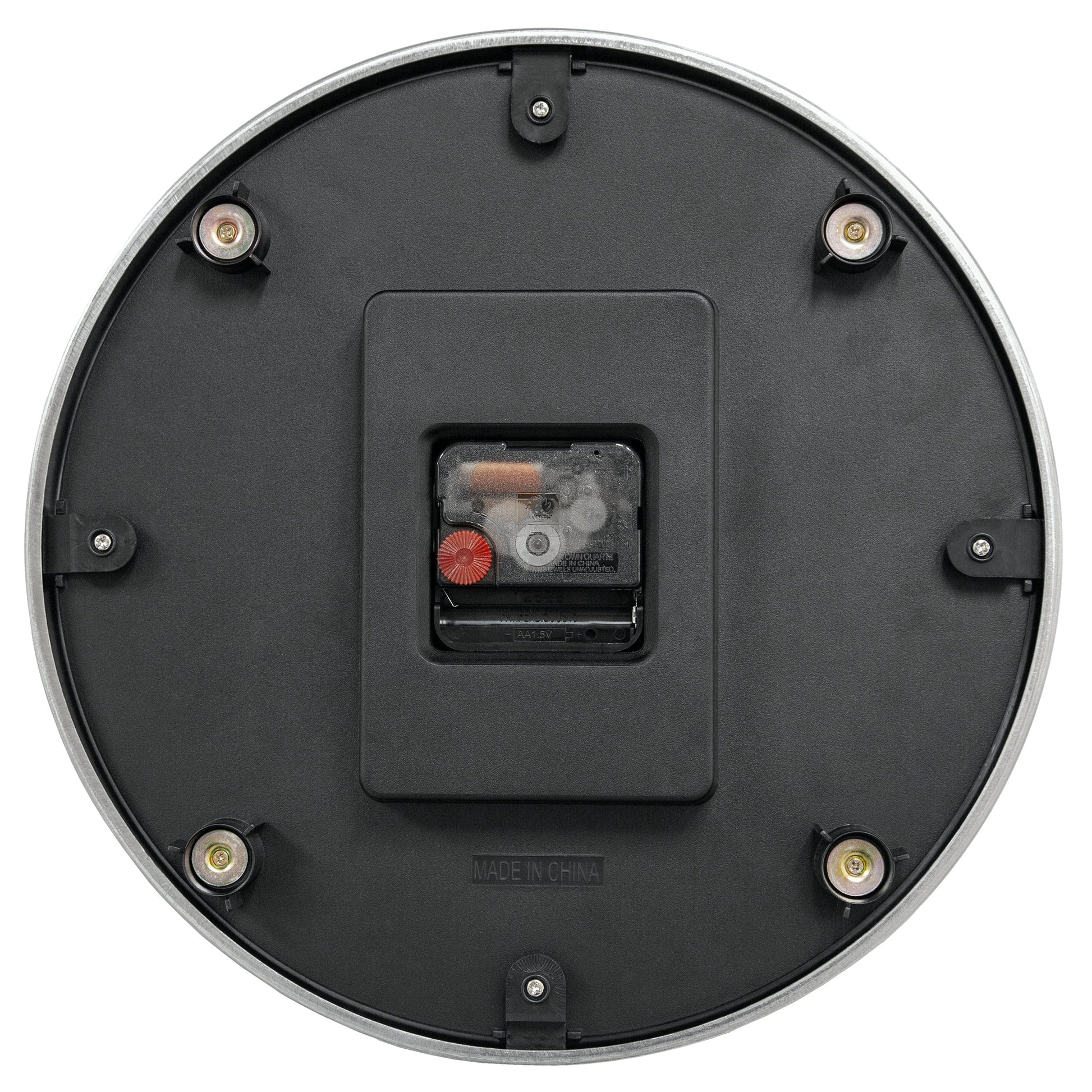 Wandklok 32,3 x 28 x 10 cm - stil - wit & zwart - aluminium - NeXtime 'Double'