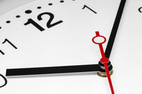 Wandklok 32,3 x 28 x 10 cm - stil - wit & zwart - aluminium - NeXtime 'Double'