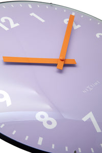 Wandklok 35 cm met koepelglas - geruisloos - glas - NeXtime 'Duomo'