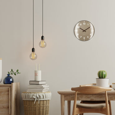 Wandklok 35 cm met koepelglas - geruisloos - glas - NeXtime 'Duomo' sfeerfoto