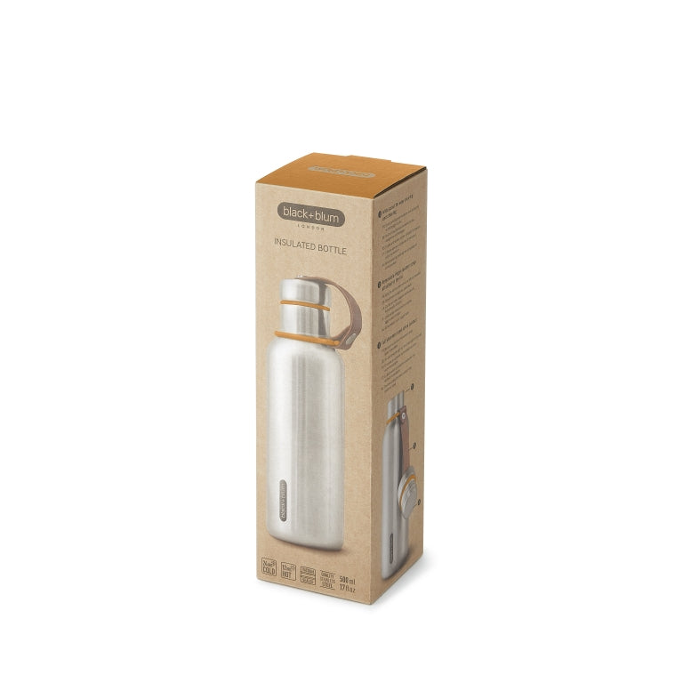 Black+Blum Geïsoleerde Waterfles - Thermosfles - 0,5 liter - Oranje