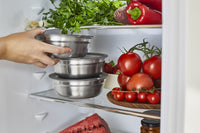 Black+Blum Steel Feeding Bowl Small - Meal Preparation - Ø170mm - H 59mm - Gray/Red