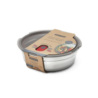 Black+Blum Steel Feeding Bowl Small - Meal Preparation - Ø170mm - H 59mm - Gray/Red