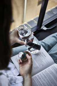 Black+Blum Eau Good Glass - Water Bottle - 0.65L - Olive Green