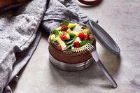 Black+Blum Glas-Lunchschale - Ø140mm - Braun