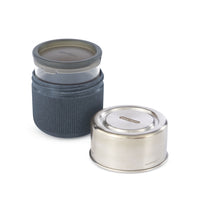 Black+Blum Glas-Lunchbox – Ø 95 mm – Grau