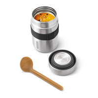 Black+Blum Voedsel Thermosfles - Thermos voedselcontainer - 0.4Ltr - Zwart