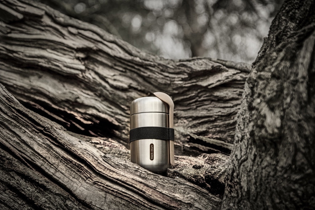 Black+Blum Voedsel Thermosfles - Thermos voedselcontainer - 0.4Ltr - Zwart