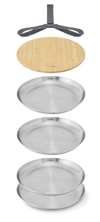Black+Blum RVS-borden - set van 4