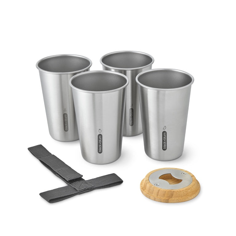 Black+Blum Edelstahlbecher 4er Set