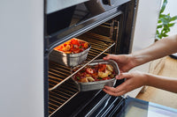 Black+Blum RVS-voedseldoos Groot - Maaltijdvoorbereiding - Grijs/Rood