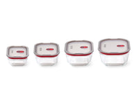 Black+Blum set glazen voedseldozen, gemengd (XS/S/M/L) - maaltijdvoorbereiding - set van 4