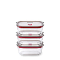 Black+Blum glazen voedseldoos set klein - maaltijdvoorbereiding - set van 3