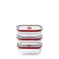 Black+Blum Glazen bewaardoos set XS - meal prep - set van 3