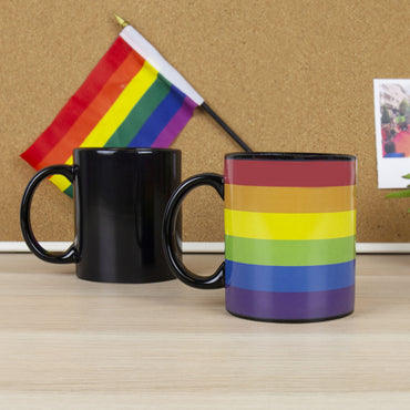 Gift Republic Mug heat-sensitive - Heat Reveal Mug - Rainbow