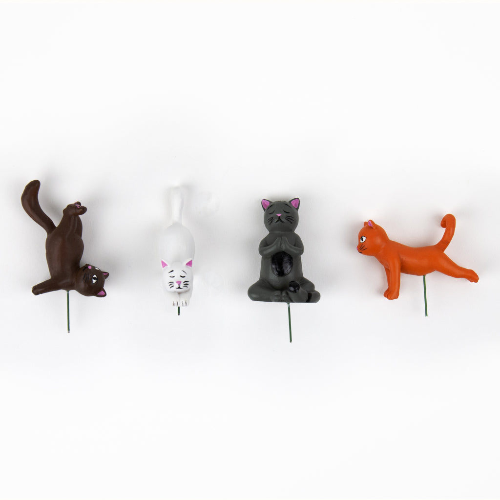 Gift Republic Plantenpot decoratie - Yoga Kat