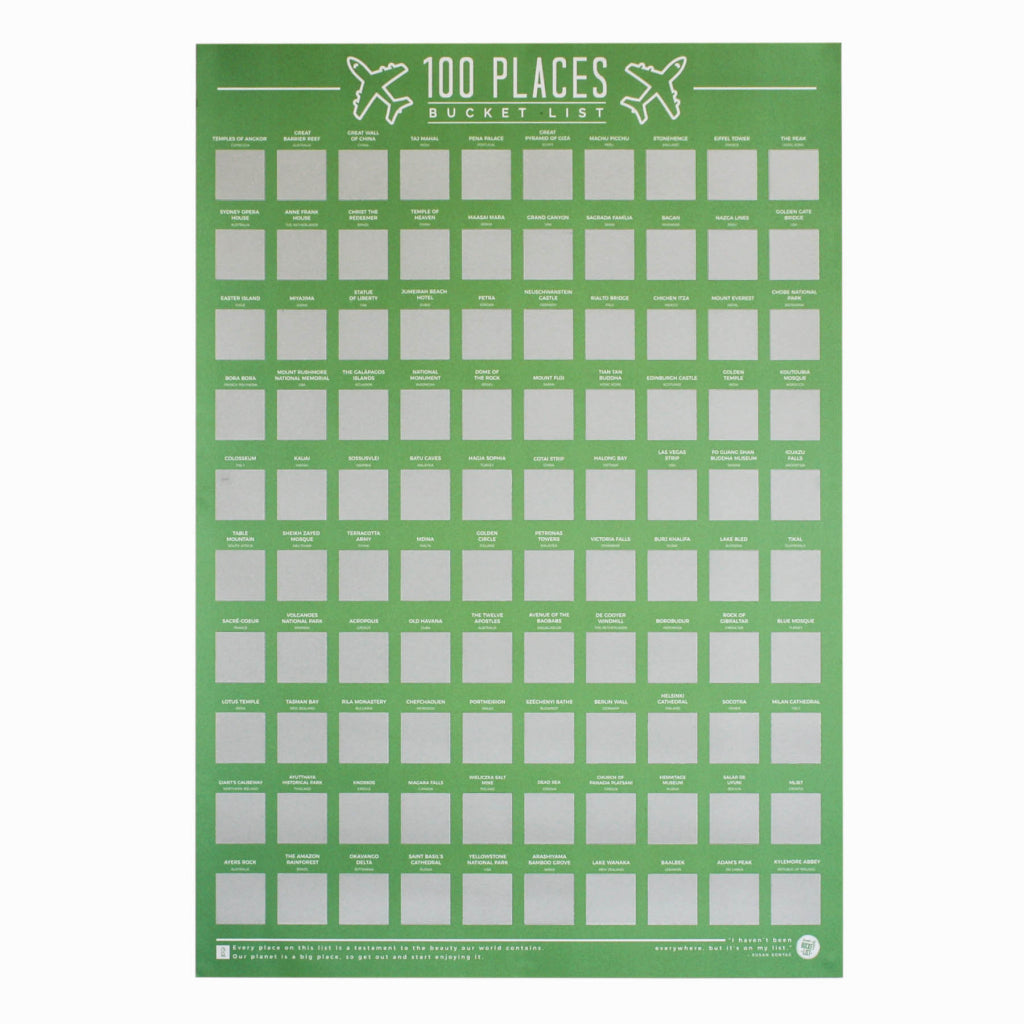 Gift Republic Scratch Poster - 100 Places