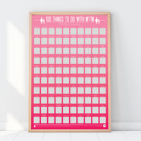 Gift Republic Rubbelposter – 100 Dinge, die man mit Mama unternehmen kann