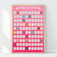 Gift Republic Rubbelposter – 100 Dinge, die man mit Mama unternehmen kann
