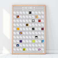 Gift Republic Scratch Poster - 100 Gins