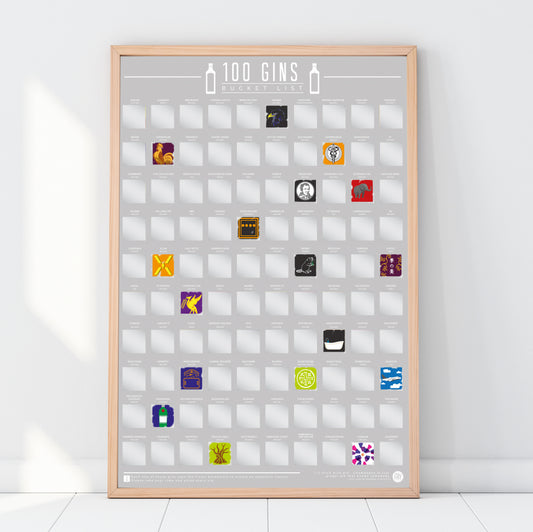 Gift Republic Rubbelposter – 100 Gins