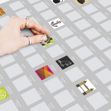 Gift Republic Scratch Poster - 100 Gins