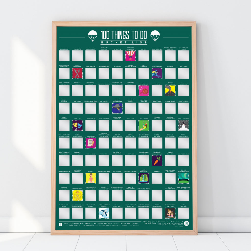 Gift Republic Krasposter - 100 Dingen om te doen