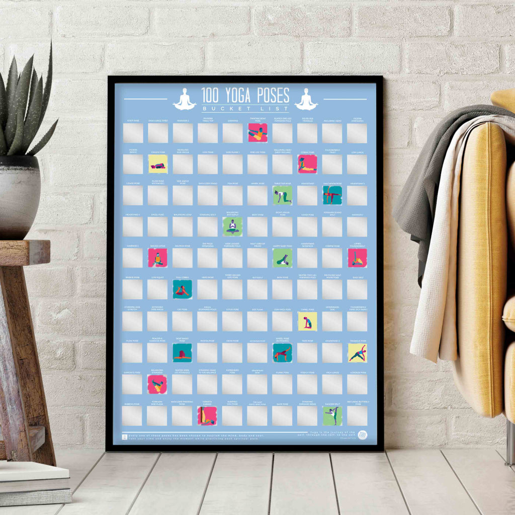 Gift Republic Krasposter - 100 Yoga Poses