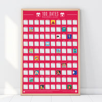 Gift Republic Rubbelposter – 100 Dates to Go On