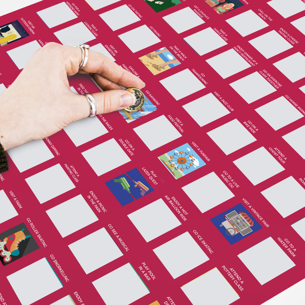 Gift Republic Rubbelposter – 100 Dates to Go On