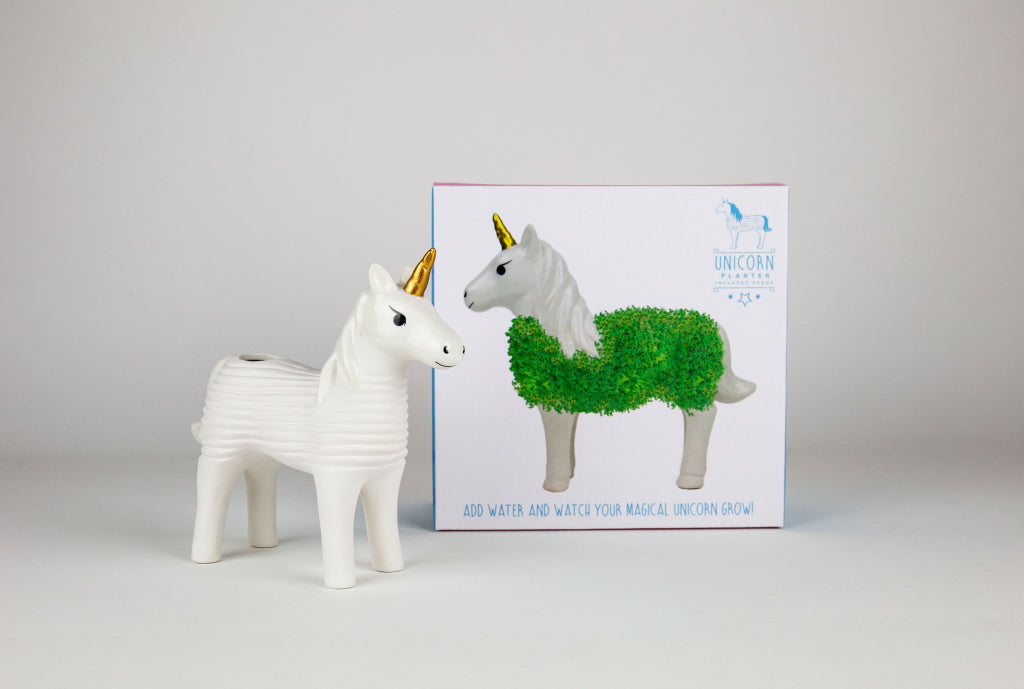 Gift Republic Planter with Chia Seeds - Unicorn