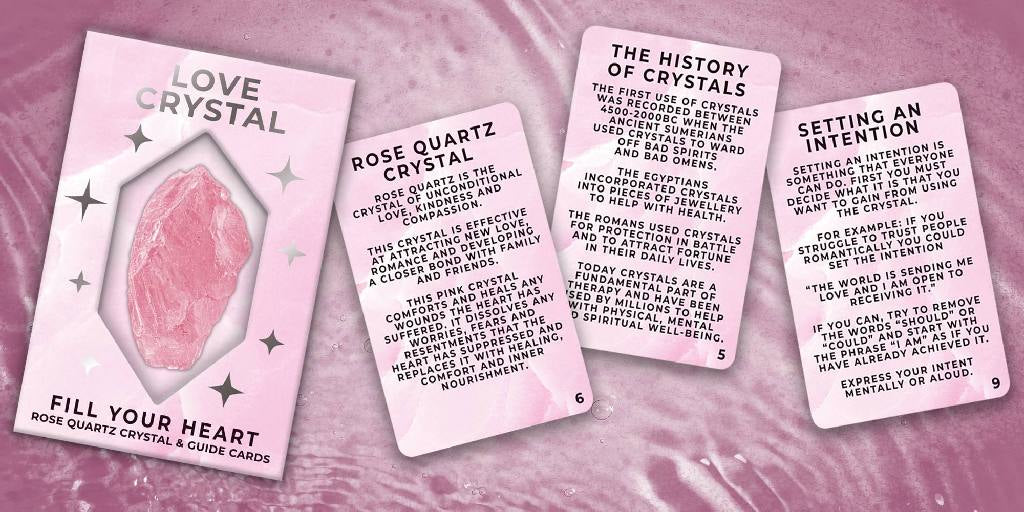 Gift Republic Kristall-Set Liebeskristall