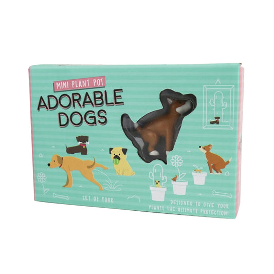 Gift Republic Blumentopf-Dekoration – Süße Hunde