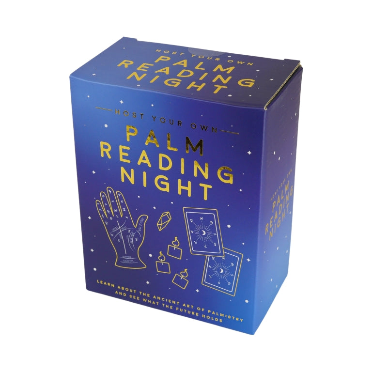 Gift Republic Palm Reading Night verpakking op witte achtergrond