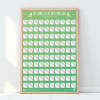 Gift Republic Krasposter - 100 Dingen om te doen met je hond