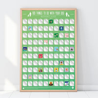 Gift Republic Krasposter - 100 Dingen om te doen met je hond