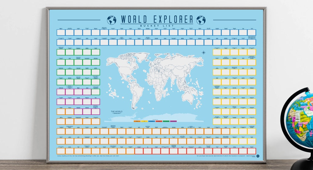 Gift Republic Krasposter - Wereldverkenner