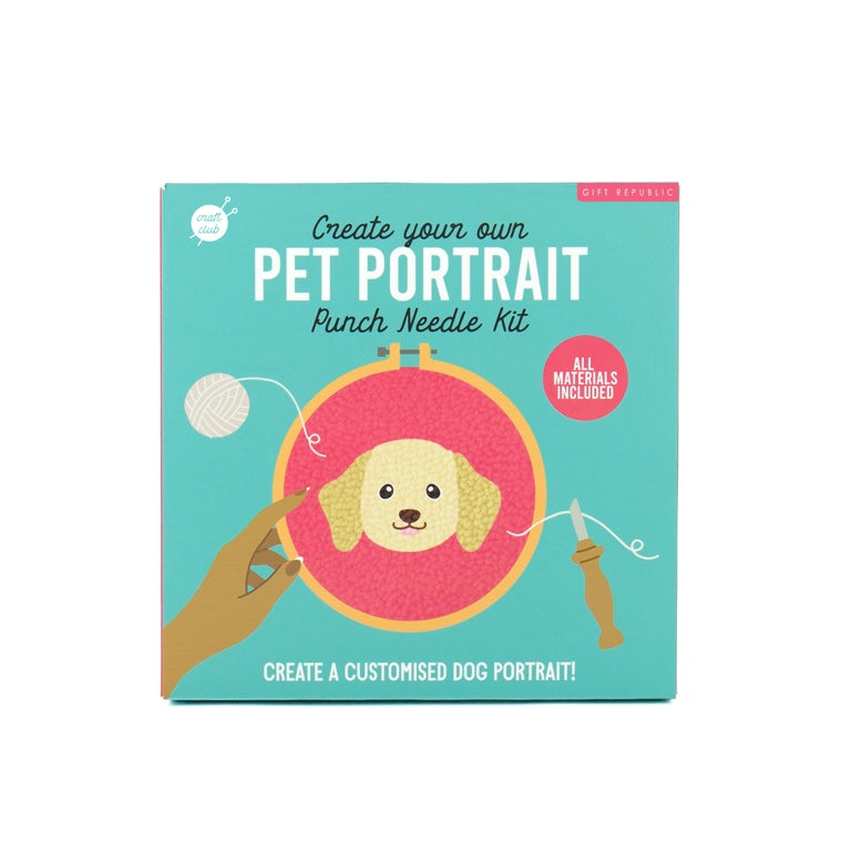 Gift Republic DIY kit - Honden Punch Needle