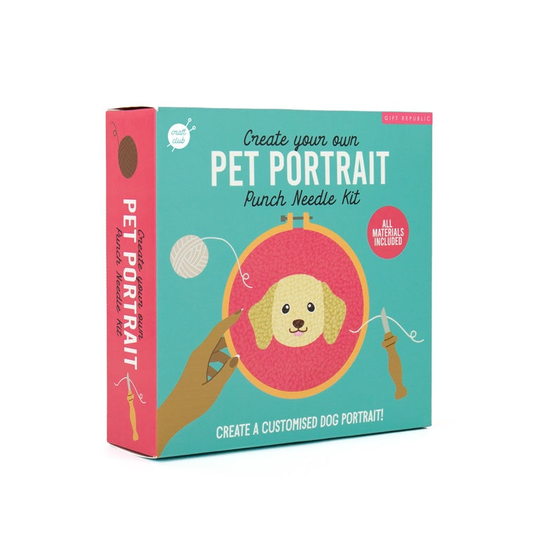 Gift Republic DIY kit - Honden Punch Needle