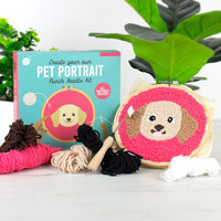 Gift Republic DIY kit - Honden Punch Needle
