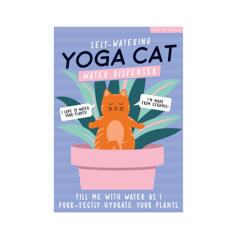Gift Republic Waterdruppelaar - Yoga Kat