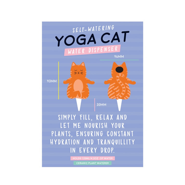 Gift Republic Waterdruppelaar - Yoga Kat