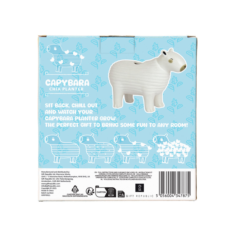 Gift Republic Plantenpot met chiazaden - Capybara