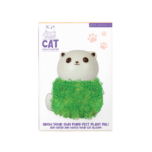 Gift Republic Plantenpot met chiazaden - Kat