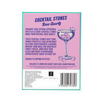 Gift Republic Cocktailstenen - Rozenkwarts